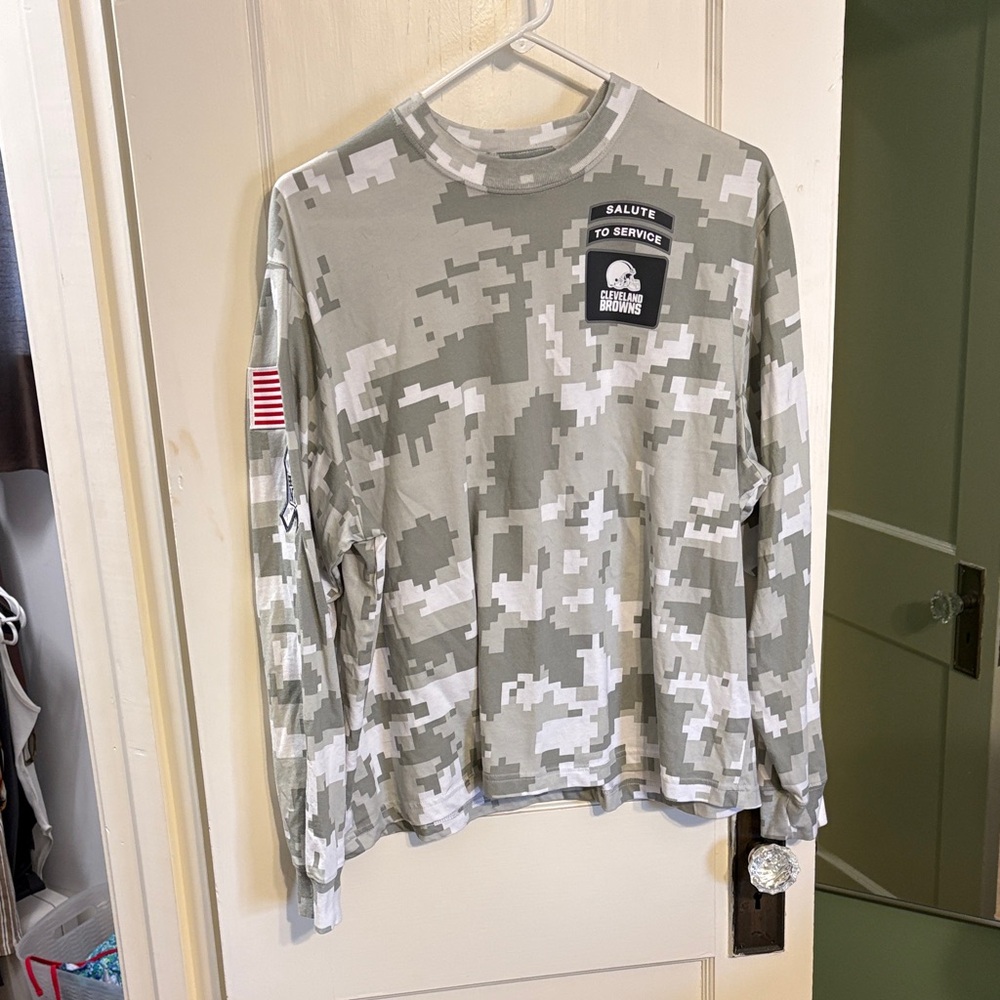 Salute to Service NFL Gray Camo Long Sleeve Shirt